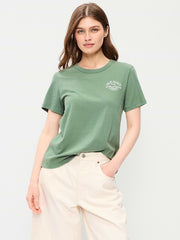 EveryWear Crew-Neck Logo-Graphic T-Shirt - Dried Herb