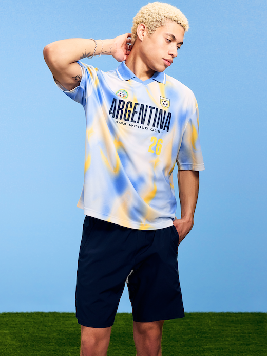 FIFA World Cup 26™ Argentina Lifestyle Collared Jersey T-Shirt for Men - Argentina