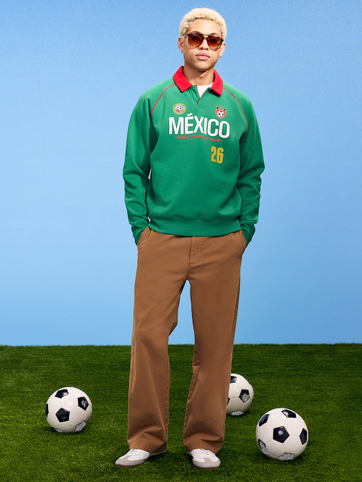 FIFA World Cup 26™ Mexico Dynamic Fleece Collared Graphic Sweatshirt for Men - Mexico