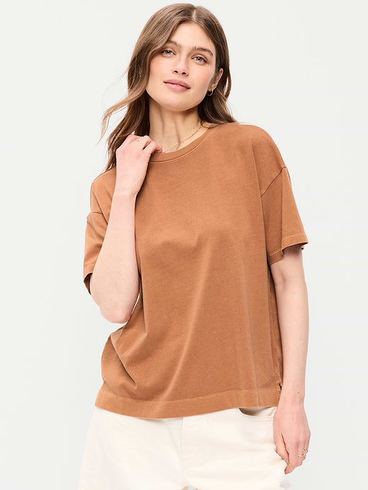 Vintage Crew-Neck T-Shirt - Soft Bronze