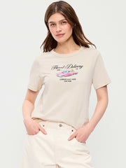 EveryWear Crew-Neck Graphic T-Shirt - Wish Bone
