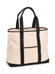 Large Canvas Tote Bag - Vanilla Cream