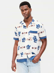 Short-Sleeve Camp Shirt - Blue Dove