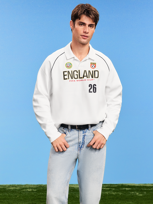 FIFA World Cup 26™ England Dynamic Fleece Collared Graphic Sweatshirt for Men - England