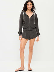 Mid-Rise Terry Cloth Shorts -- 2.5-inch inseam - Panther