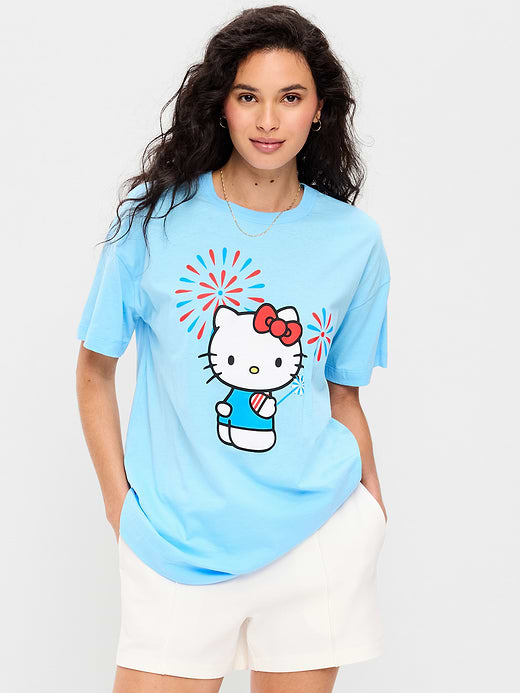 Hello Kitty® Oversized Graphic Tunic T-Shirt - Altitude