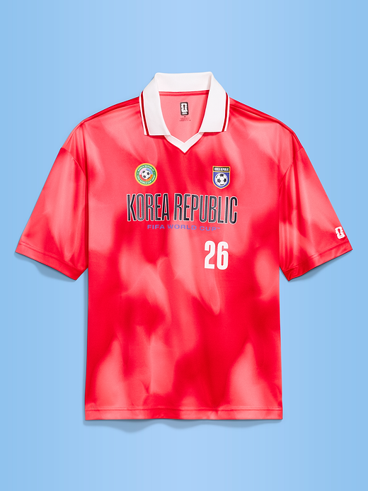 FIFA World Cup 26™ Korea Republic Lifestyle Collared Jersey T-Shirt for Men - Korea Republic