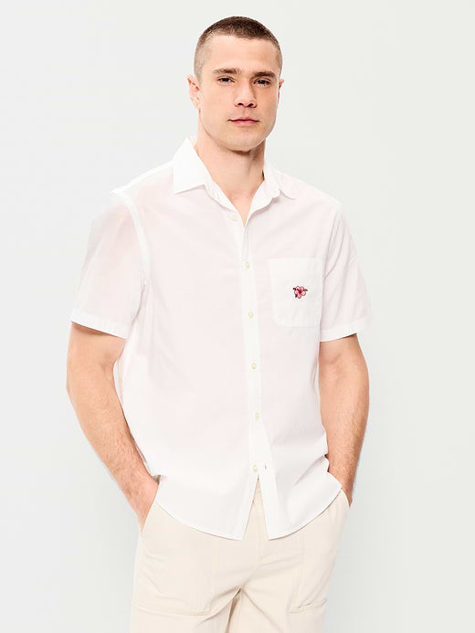 Classic Fit Everyday Poplin Shirt - White