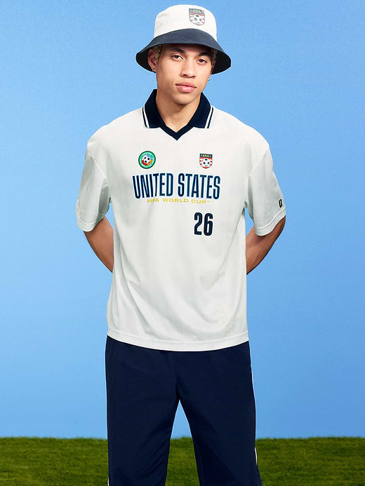 FIFA World Cup 26™ USA Lifestyle Collared Jersey T-Shirt for Men - USA