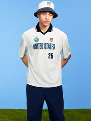FIFA World Cup 26™ USA Lifestyle Collared Jersey T-Shirt for Men - USA