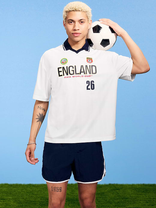 FIFA World Cup 26™ England Lifestyle Collared Jersey T-Shirt for Men - England