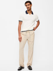 90's Straight-Fit Linen-Blend Pants - A Stone's Throw