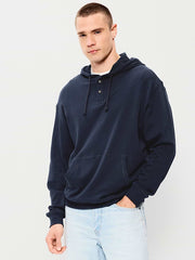 French Terry Pullover Hoodie - In the Navy