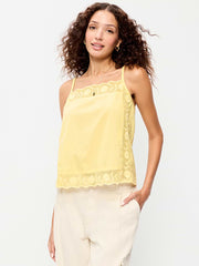Scalloped-Hem Tank Top - Sunbeam