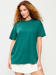 Oversized EveryWear Tunic T-Shirt - Deep Lagoon