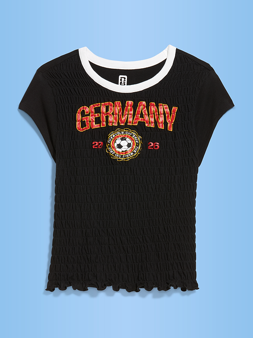 FIFA World Cup 26™ Germany Smocked Graphic T-Shirt for Women - Germany