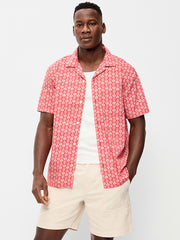 Short-Sleeve Camp Shirt - Seashell