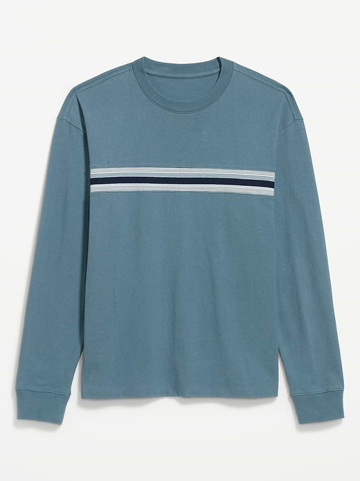 Long-Sleeve Heavyweight Rotation T-Shirt - Bay Blue