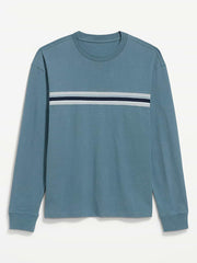 Long-Sleeve Heavyweight Rotation T-Shirt - Bay Blue
