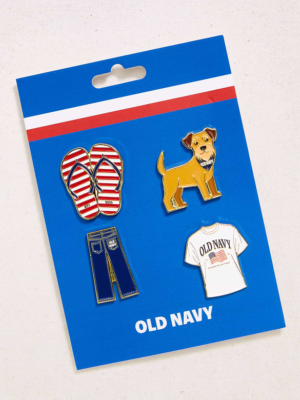 Old Navy Americana Enamel Pin Set - Multi