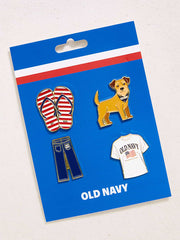 Old Navy Americana Enamel Pin Set - Multi