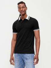 Classic Fit Pique Polo - Black Jack
