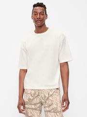 Garment-Dyed Heavyweight Cropped T-Shirt - Sea Salt