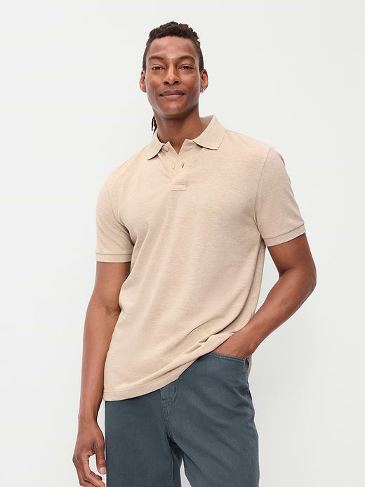 Classic Fit Pique Polo - Oats