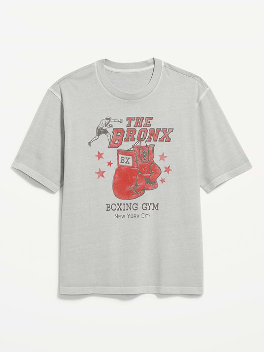 Loose Heavyweight Graphic T-Shirt - The Bronx Boxing Gym