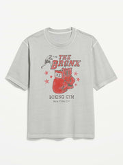 Loose Heavyweight Graphic T-Shirt - The Bronx Boxing Gym