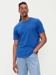 Crew-Neck T-Shirt - Pacific Blue