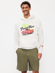 Logo-Graphic Popover Hoodie - Light Gray (Match The Fam!)