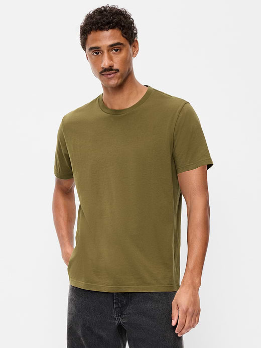 Crew-Neck T-Shirt - Jurassic Green