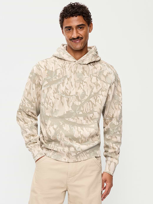 Printed Rotation Hoodie - Khaki Camouflage