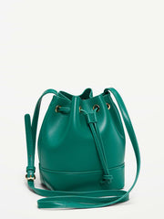 Small Drawstring Pouch Bag - Rainforest Jewel