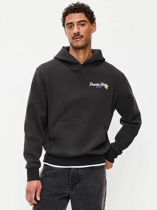 Logo-Graphic Popover Hoodie - Black Jack (Match The Fam!)