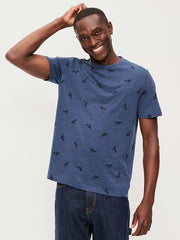 Crew-Neck T-Shirt - BLUE BIRD FA16