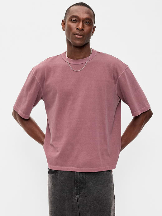 Garment-Dyed Heavyweight Cropped T-Shirt - Reddy Or Not