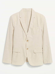 Relaxed Unlined Linen-Blend Blazer - A Stone's Throw
