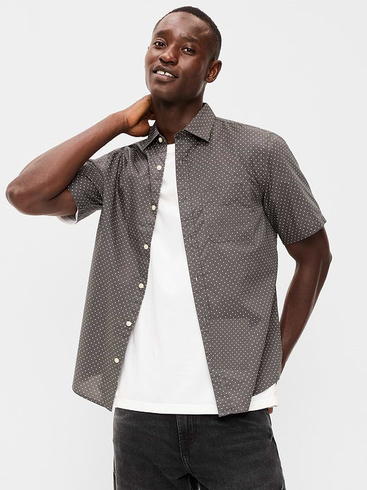 Classic Fit Everyday Shirt - Gray Dot