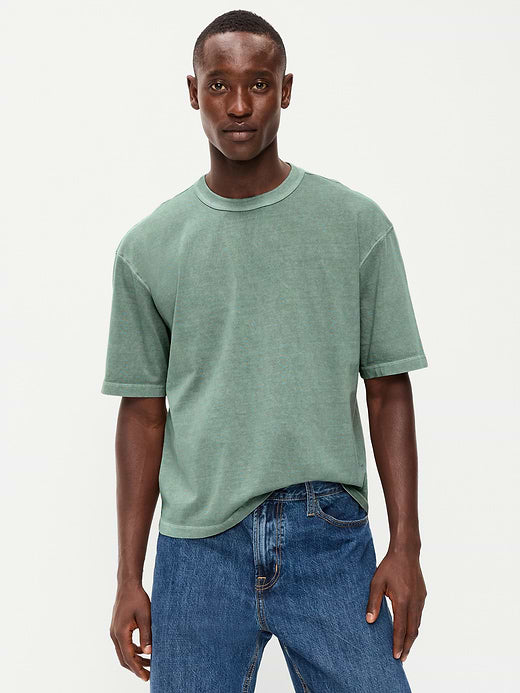 Garment-Dyed Heavyweight Cropped T-Shirt - Lakeshore