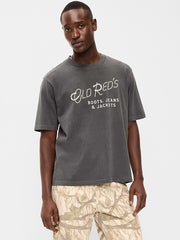 Loose Heavyweight Graphic T-Shirt - Charcoal