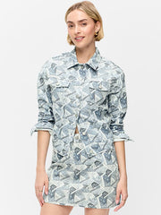 Wow Classic Jean Jacket - Blue Bandana