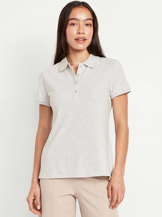 Uniform Pique Polo - Light Heather Gray