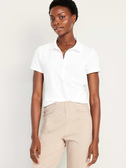 Uniform Pique Polo - Bright White
