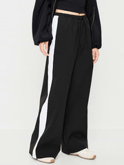 High-Waisted TrekTech Lightweight Woven Active Pants - Black Jack