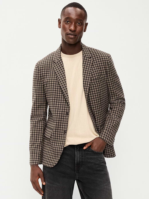 Relaxed Unlined Twill Blazer - Elkhorn
