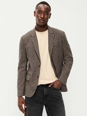 Relaxed Unlined Twill Blazer - Elkhorn