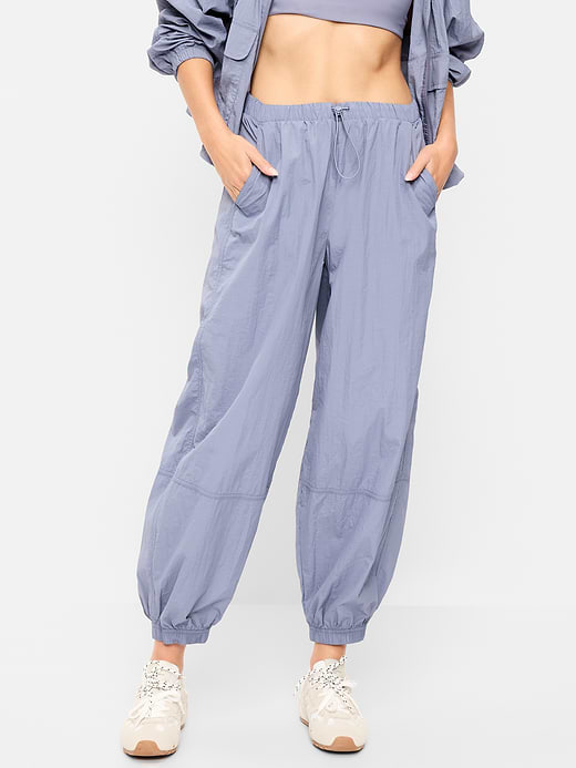 Pull-On Windbreaker Parachute Pants - Lunar Path
