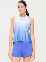 Mesh Muscle Tank Top - Blue Ombre